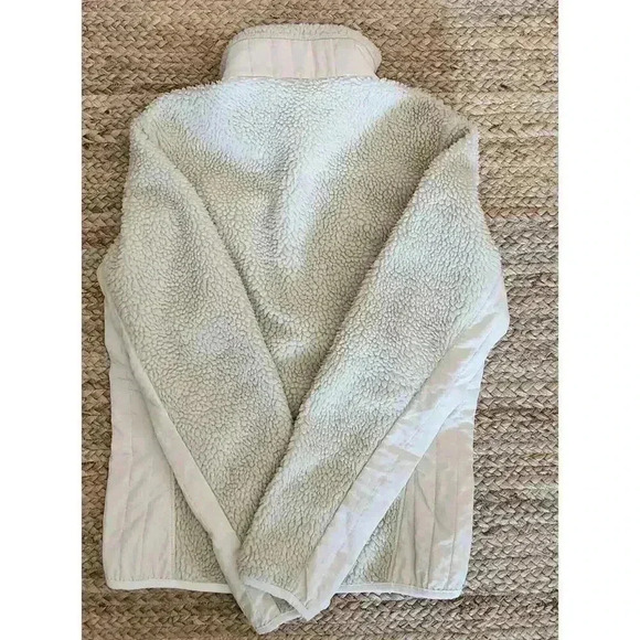 PATAGONIA 23071 Retro-X Deep Pile Fleece Zip‎ Front Jacket Size Small Oatmeal B2 - Picture 6 of 6